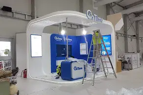 Finished exhibition stand on show floor
