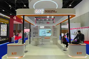 Modern exhibition booth lighting